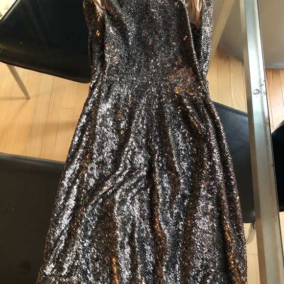 All Saint Velutina Dress in gold - Picture 6 of 6